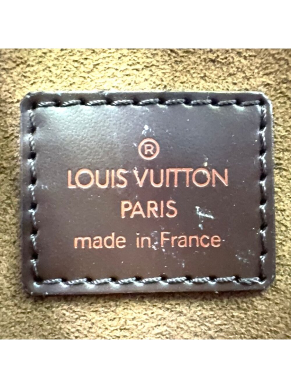 Louis Vuitton Damier Saint Ebene Second Leather Brown Clutch Gold - Picture 4 of 15